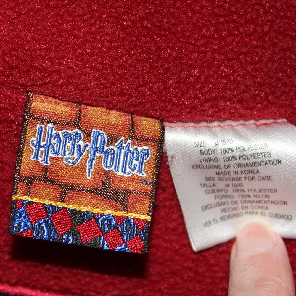 Sz 5 Harry Potter winter coat Jacket Vtg Gryffindor Medium 5 - 6 - Picture 3 of 9